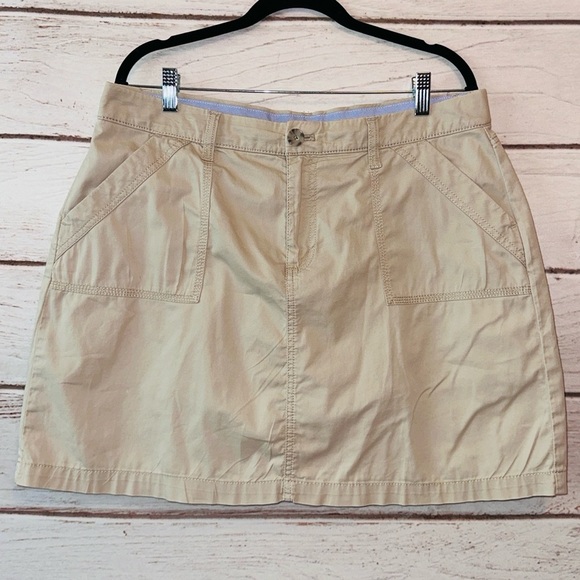 Croft & Barrow Effortless Stretch Khaki Skort | Size 12 Office Summer Pickleball - Picture 1 of 7